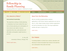 Tablet Screenshot of familyplanningfellowship.info